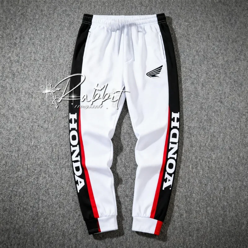 

2025 New Honda Racing Team Casual Fashion Sports Cycling Pants for Men Motorcycle Enthusiasts Quick drying Breathable Pants