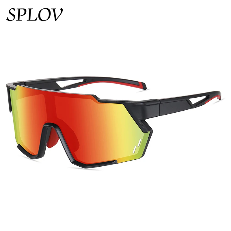 SPLOV New Sports Protective Sunglasses with Large Frame Design for Men and Women Outdoor Windproof and Sand Resistant