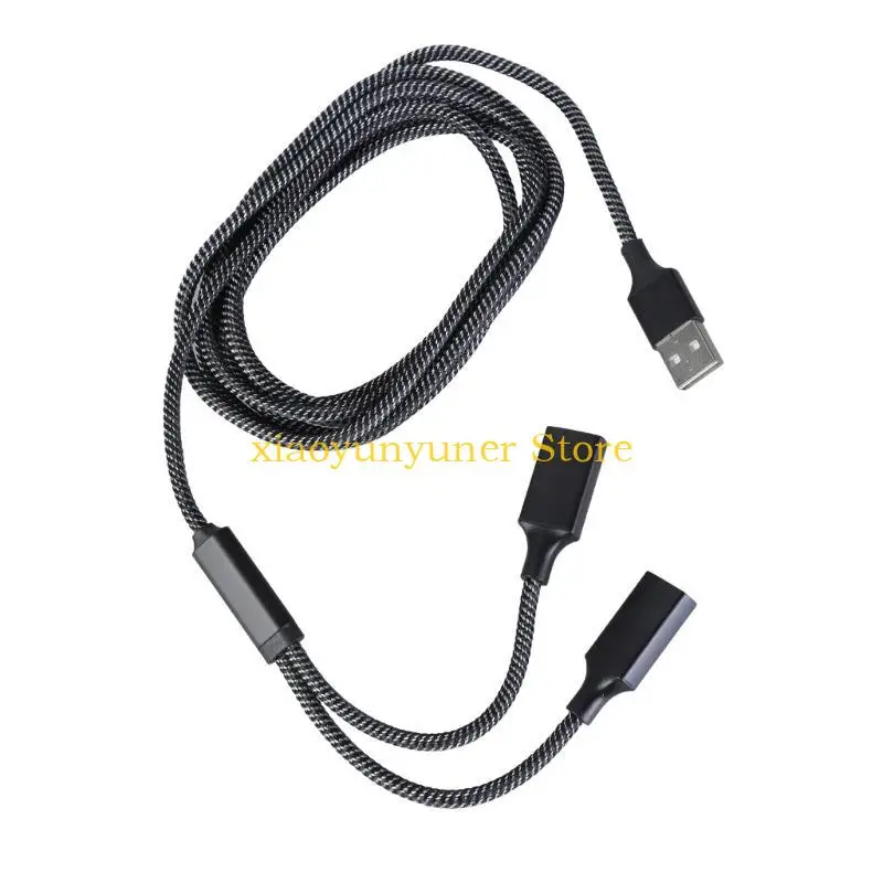 P9JB USB Male to Double Female Extension Cable for Expanding USB on Laptop Keyboards