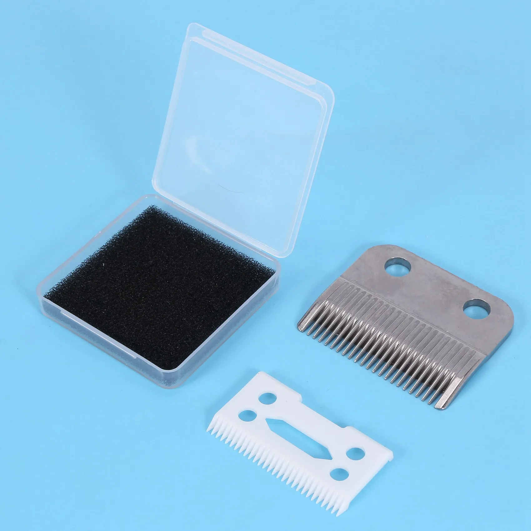 

B47B-8Pc Hair Beard Replace Blade Cutter Metal Bottom For Wahl Shear Clipper