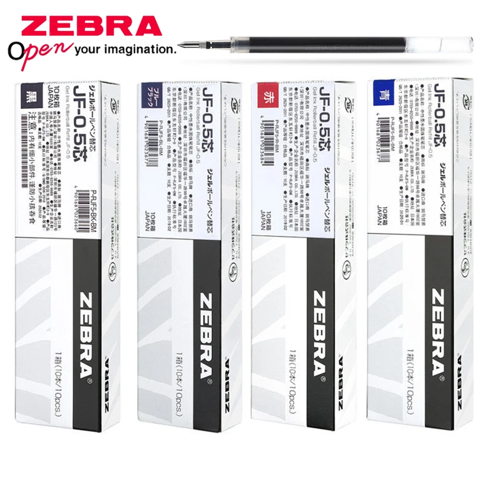 

Оригинальные японские гелевые стержни Zebra 0.5 мм JF-0.5/MJF/JLV-0.5, быстросохнущие, для всей серии JJ15 JJ77, большой объем, канцелярские товары