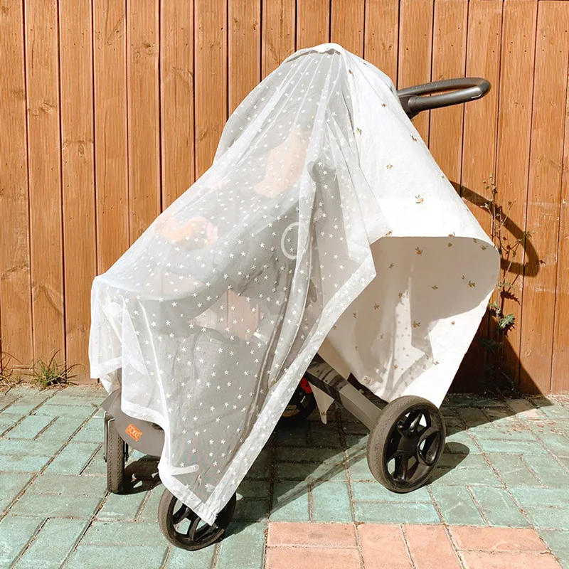 Baby stroller mosquito net, baby stroller mosquito net, breathable, windproof, sun proof, mosquito curtain, sunshade