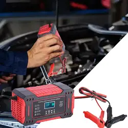 Automotive Battery Charger Portable 12V 6A Automobile Battery Charger Battery Desulfator Maintainer Trickle Charger Electric Car
