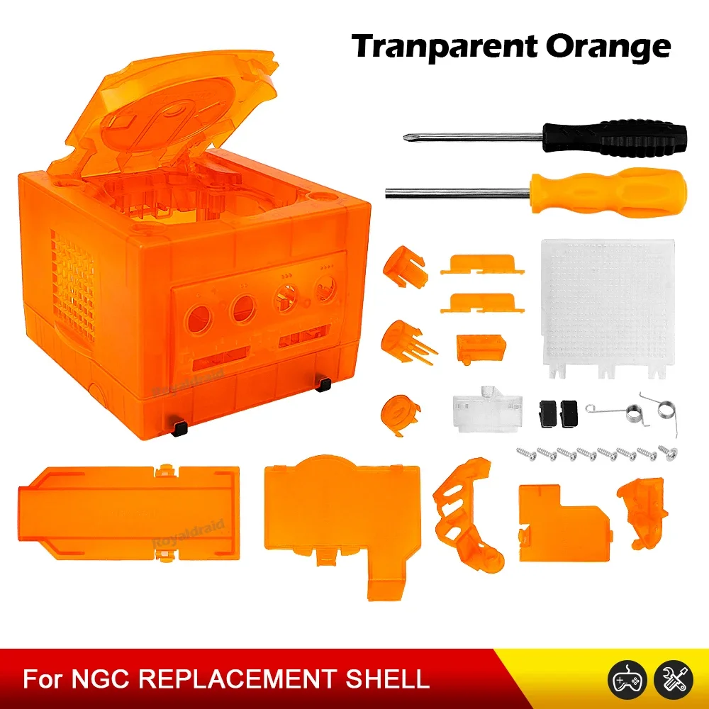 NEUE 6 CLORS Für Gamecube NGC Ersatz Shell Transparent Fall für Gamecube NGC GC Spielkonsole DOL-101/DOL-001 Dropshipping – Detail 12