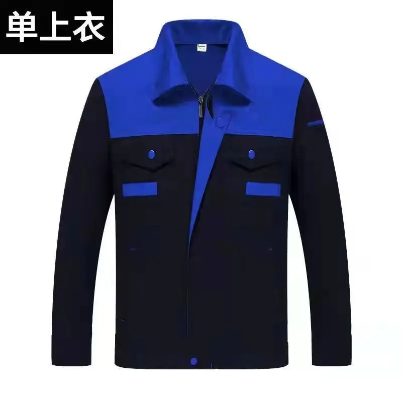 Men Women Short Sleeve Work Coat Workshop Shirts Motor Mechanic Uniform with Two-pocket T-shirts Man Workshop Overalls Top