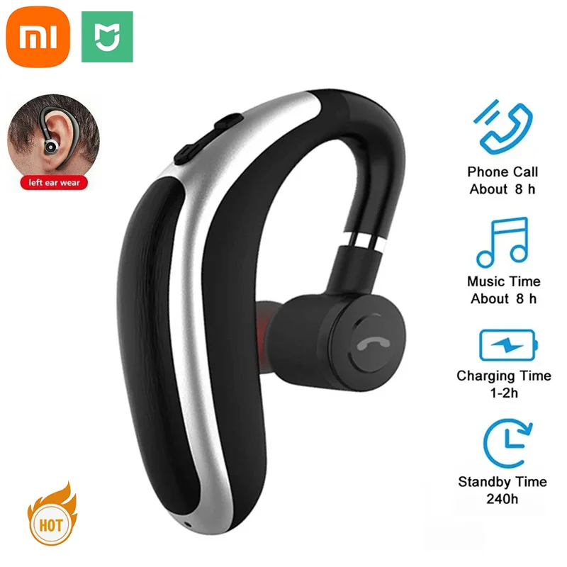 Xiaomi MIJIA K20 Wireless Earphones One Ear Bluetooth Headphones In-Ear EarHooks HiFi Mini Handsfree Car Calls Headset With Mic