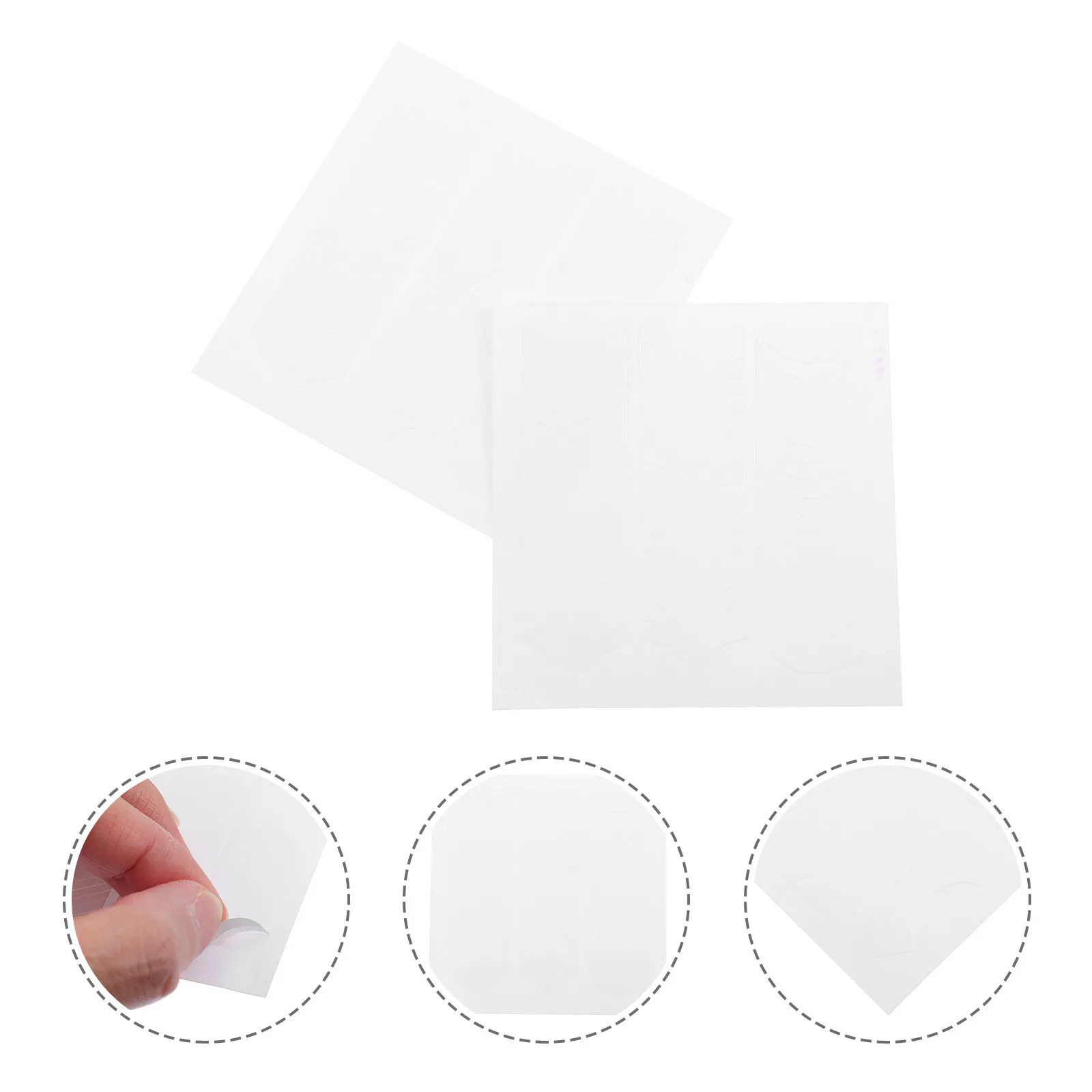 50 Sheets Nail Tip Guides Decal Set Non Damaging Adhesive for Natural Or Fake Nails Salon Quality Nail Art Stencil Tape Strips