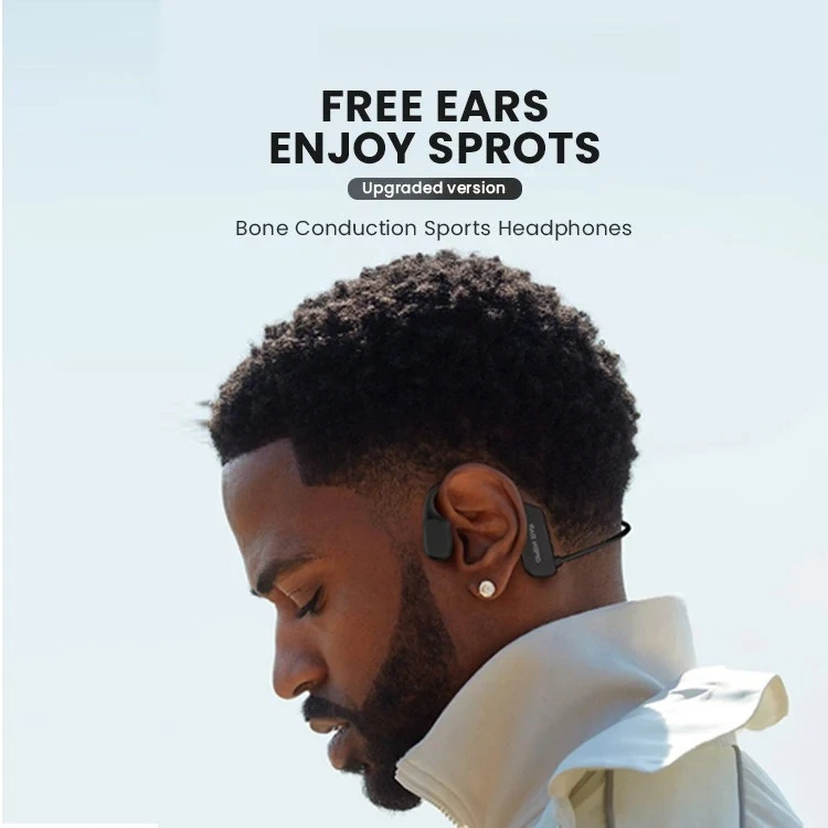 #Suitable ForNeckband Sound Stereo Ear Hook Bluetooth Waterproof Bt Wireless Sport Bone Conduction Headphones Earphones Headset