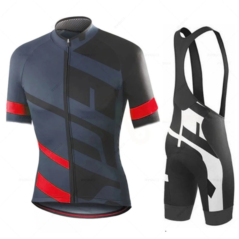 2023 Team Breathable Quick Drying Cycling Jersey Set Summer Clothing MTB Bike Uniform Maillot Ropa Ciclismo Hombre Bicycle Suit