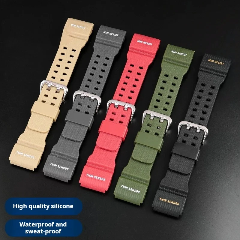 GWG1000 Men's Watch band For Casio G-Shock Small Clay King GG-1000 GWG-100 GSG-100 Waterproof Resin Silicone rubber watch strap