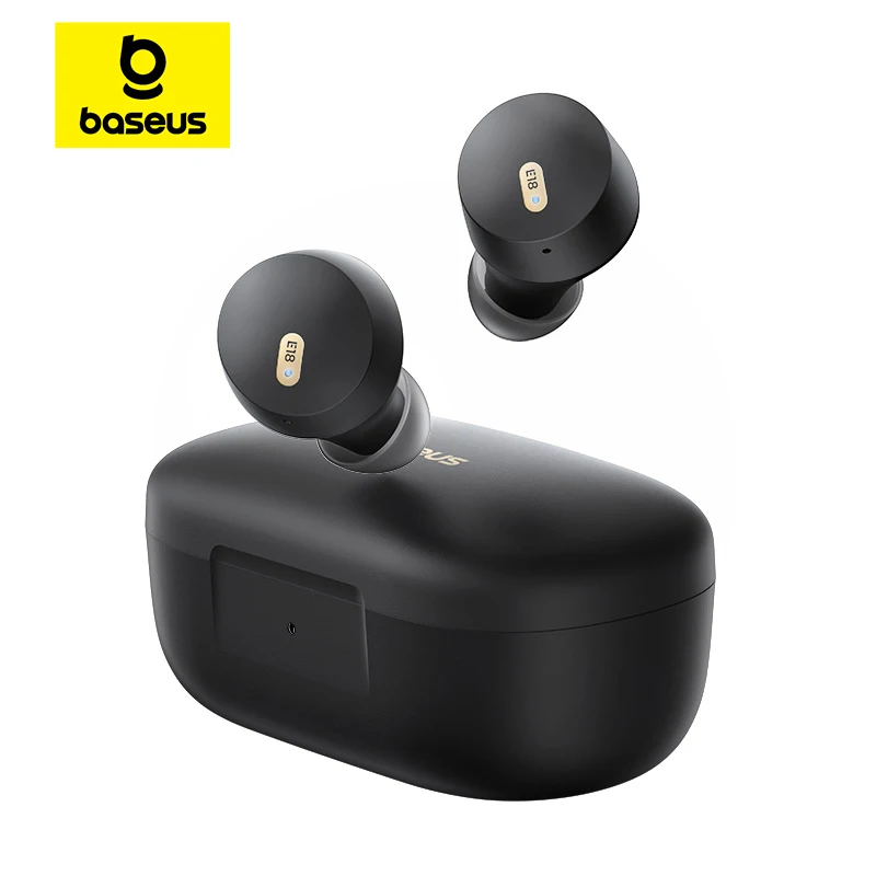 Baseus Bowie E18 True Wireless Earbuds Bluetooth 5.3 AI ENC Earphones 25H Long Playtime IPX4 Waterproof Mini bean earbud