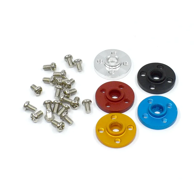 

5pcs Metal Steering Gear Disc Stent 25T Servo Arm Round Type for MG995 MG996R RC Robot Car