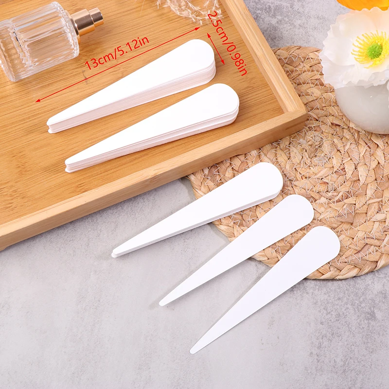 100pcs Tester Strips Fragrance Disposable White Women Smell Paper Paper Strips Test Paper Aromatherapy Perfume Essential Oils