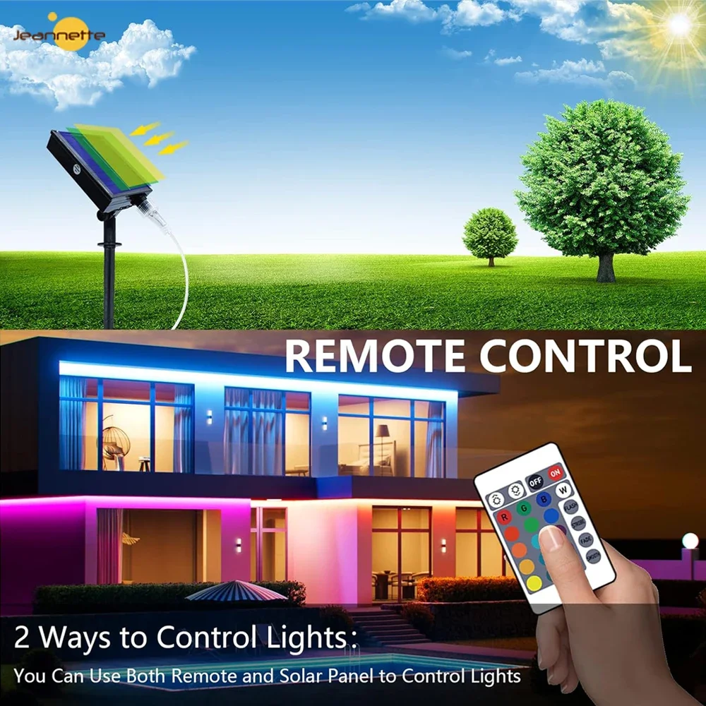 Imagem -02 - Luzes de Tira Led Solares Usb ao ar Livre 5050 Luzes Led Energia Solar Rgb Iluminação Led Ip67 à Prova Dip67 Água Luzes para Casa para Jardim Casamento