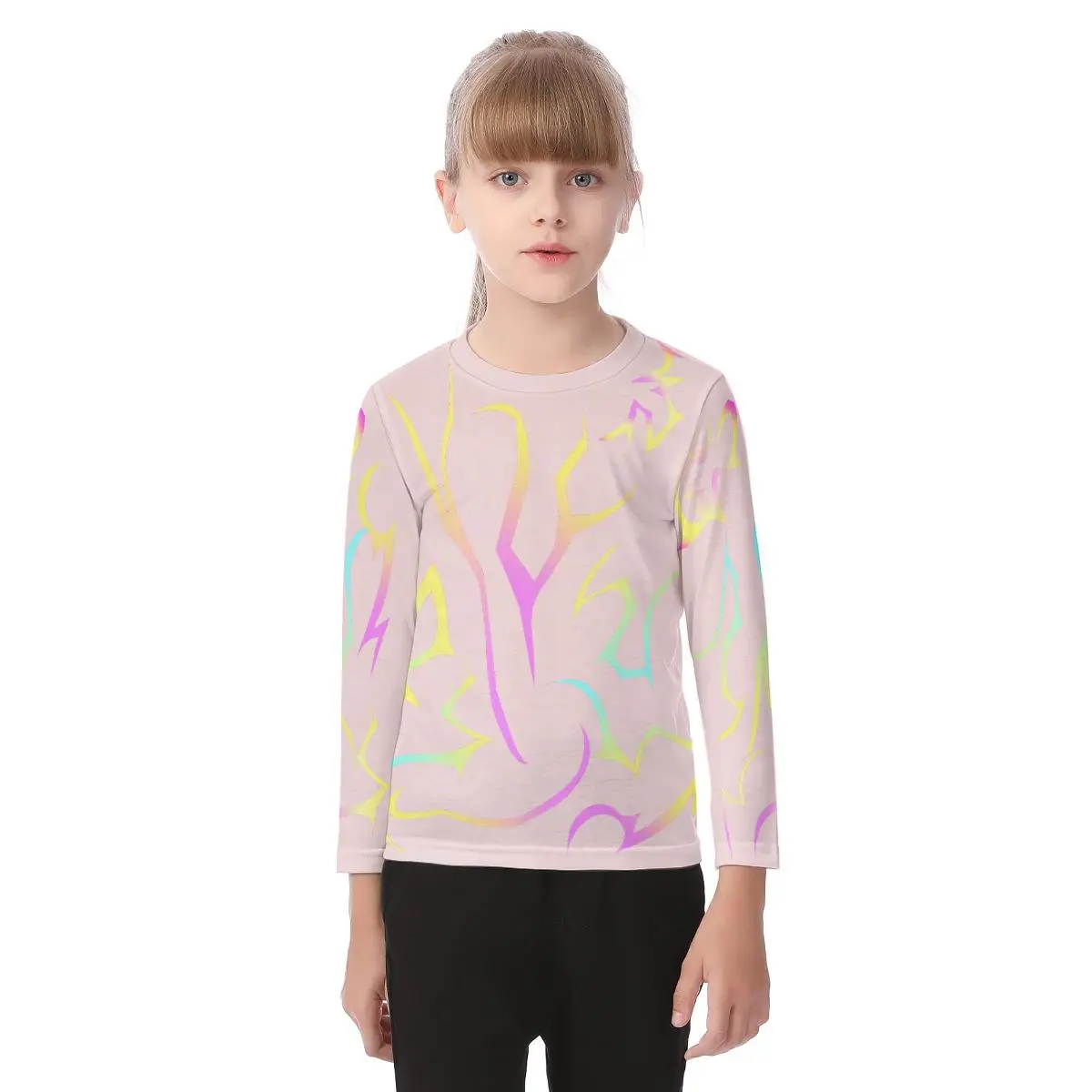 [زي الهالوين] تي شيرت بأكمام طويلة وشم الشيطان على الطراز الكوري للأطفال |   لعب الأدوار العصرية K-POP |   للارتداء اليومي والحفلات