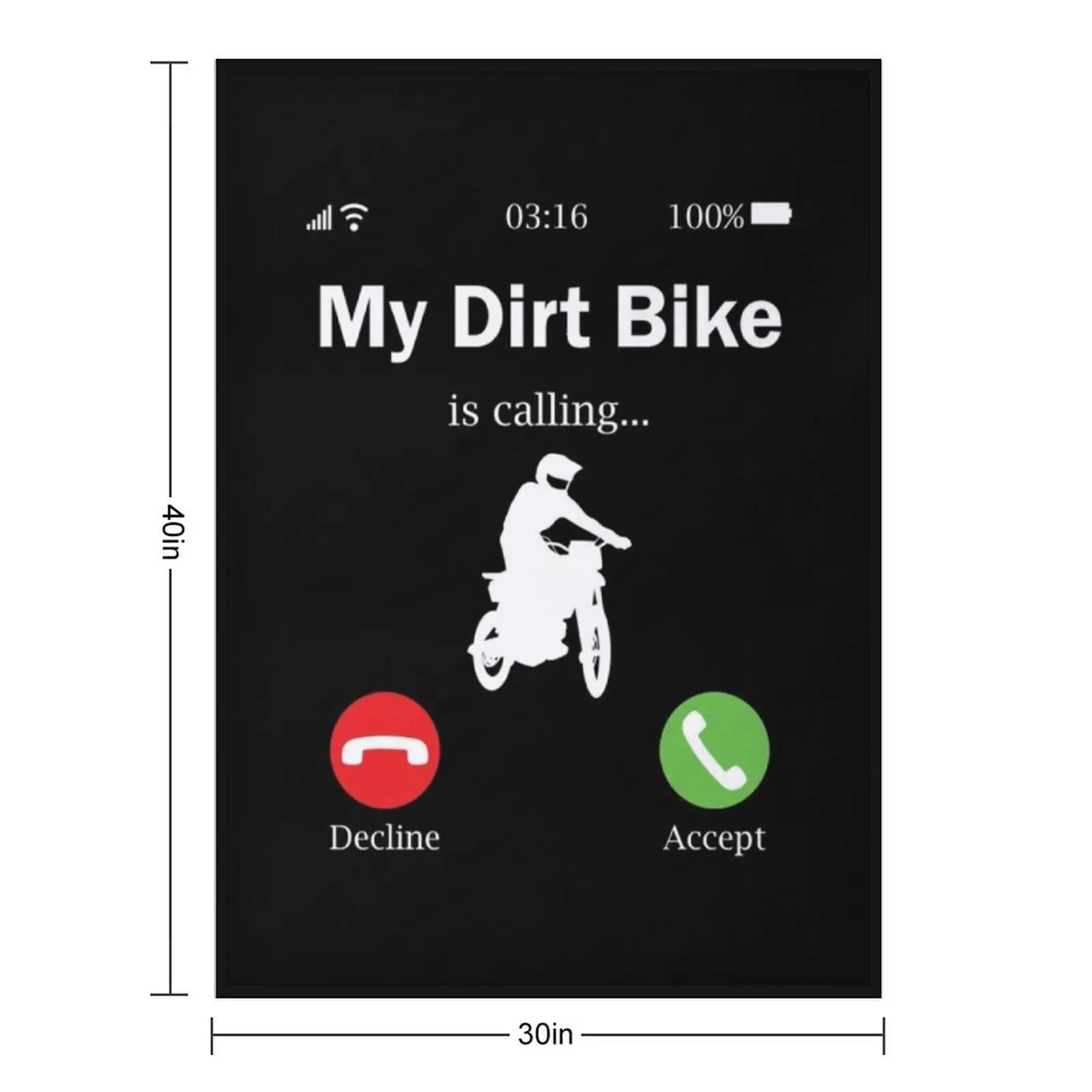 My Dirtbike is calling Throw Blanket sofa bed Sofa Quilt Picnic Single Blankets