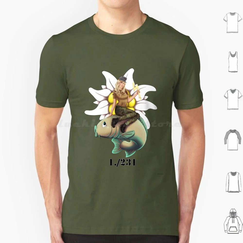 1. / 231 Fish Group T Shirt 6xl Cotton Cool Tee Feastwood Fisteastwood Armed Forces Army Soldier Mountaineer Hunter Green
