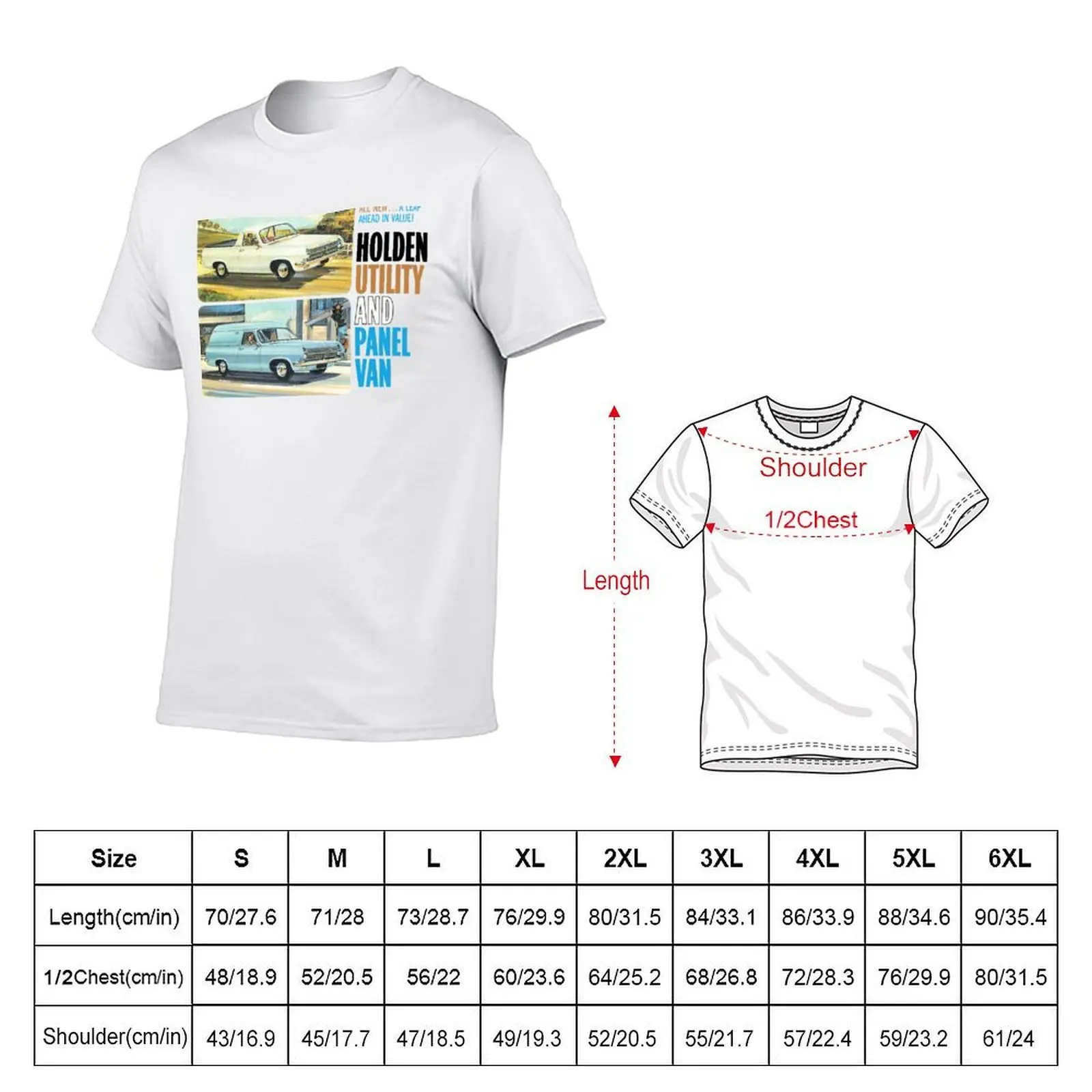 HOLDEN UTE AND PANEL VAN T-Shirt anime figures oversize t-shirts man black t shirts for men