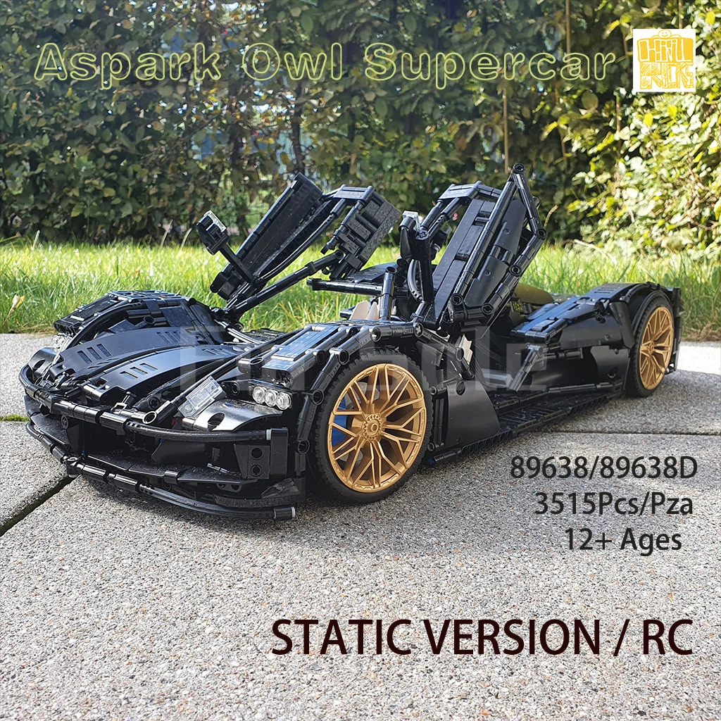 Moc 89638 Aspark Owliii Supercar Model Met Pdf Tekeningen Bouwstenen Kids Diy Speelgoed Verjaardag Kerstcadeaus