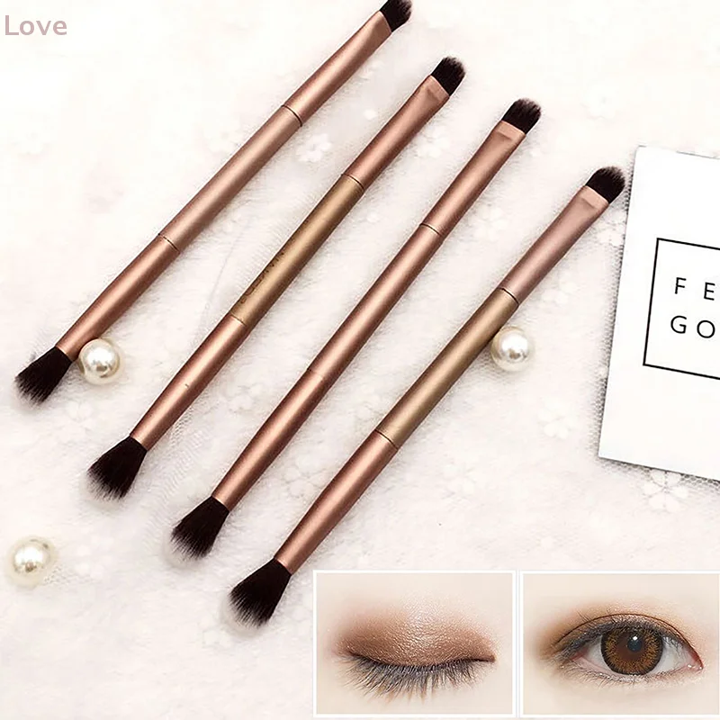 [L&P] فرشاة مكياج ظلال العيون لظلال العيون والحواجب وظلال الأنف وخافي عيوب العيون وفرشاة واحدة برأسين