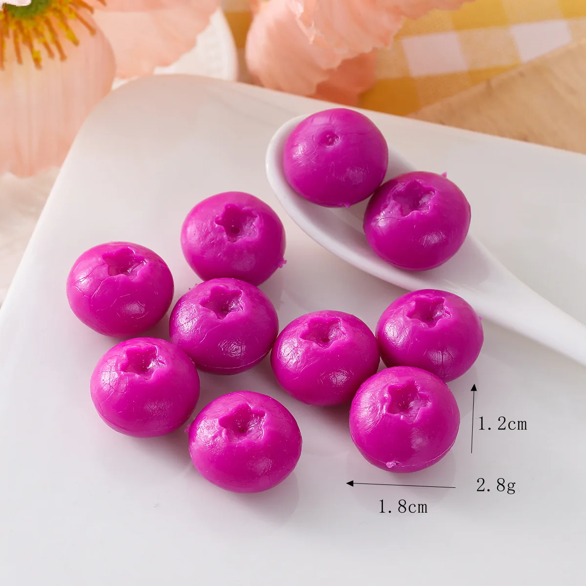 Siliconen Gesimuleerde Bosbessen Levendige Schuim Fruit Modellen Kunstmatige Bessen Decoratie Fotografie Props Voedsel Accessoires 50 stk/partij