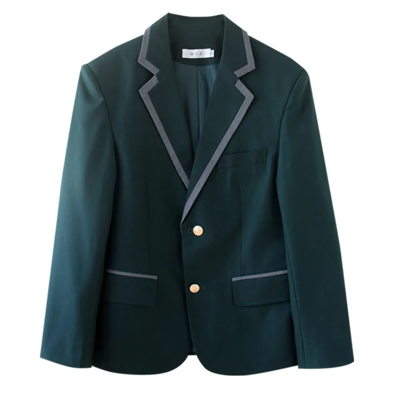 النساء الرجال كوريا البريطانية اليابانية زي مدرسي الزي فتاة صبي أنيمي تأثيري حلي هالوين زر سترة #3