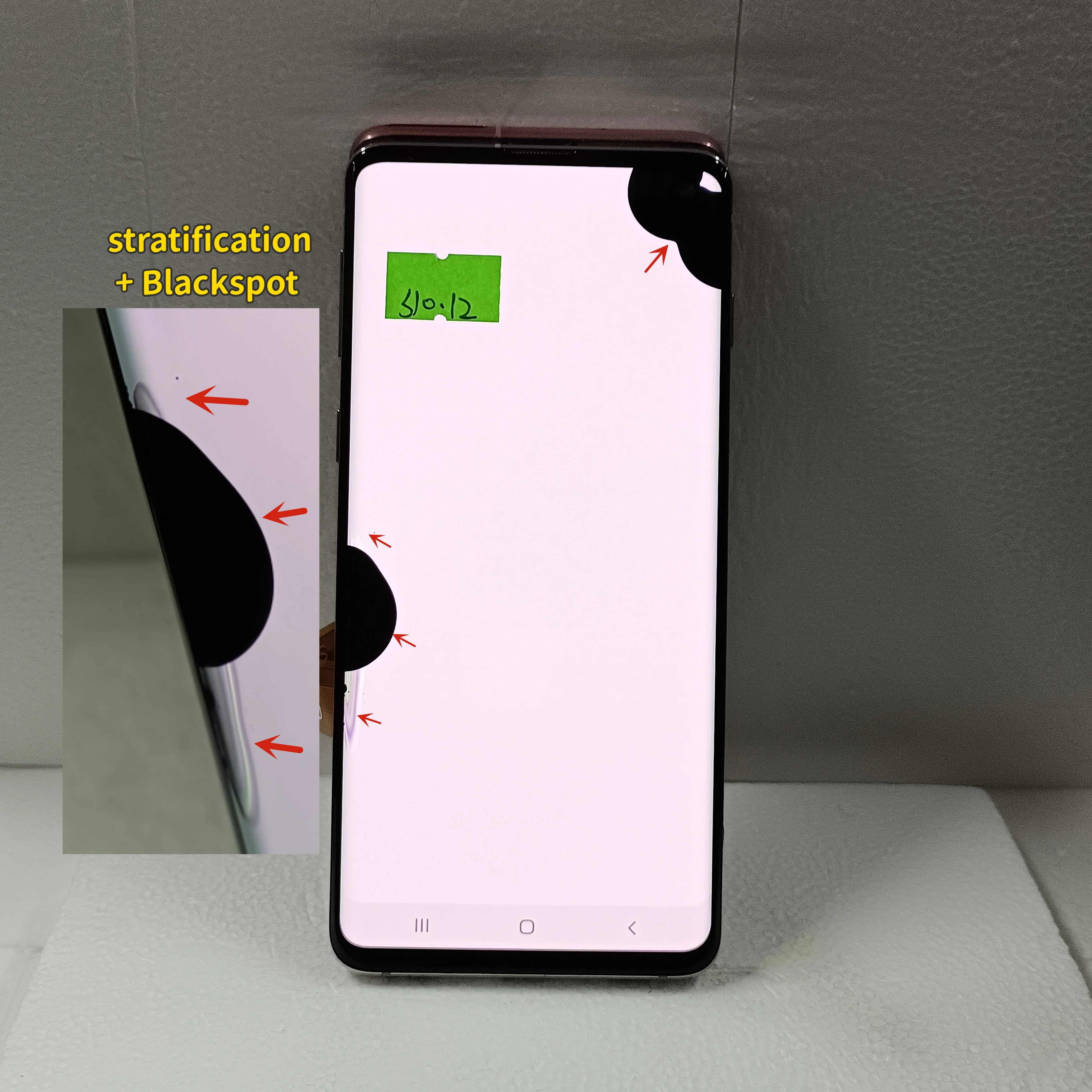 100% prueba de pantalla AMOLED S10 G973 para SAMSUNG Galaxy S10 G973U G973F pantalla LCD MONTAJE DE digitalizador táctil con reemplazo de marco