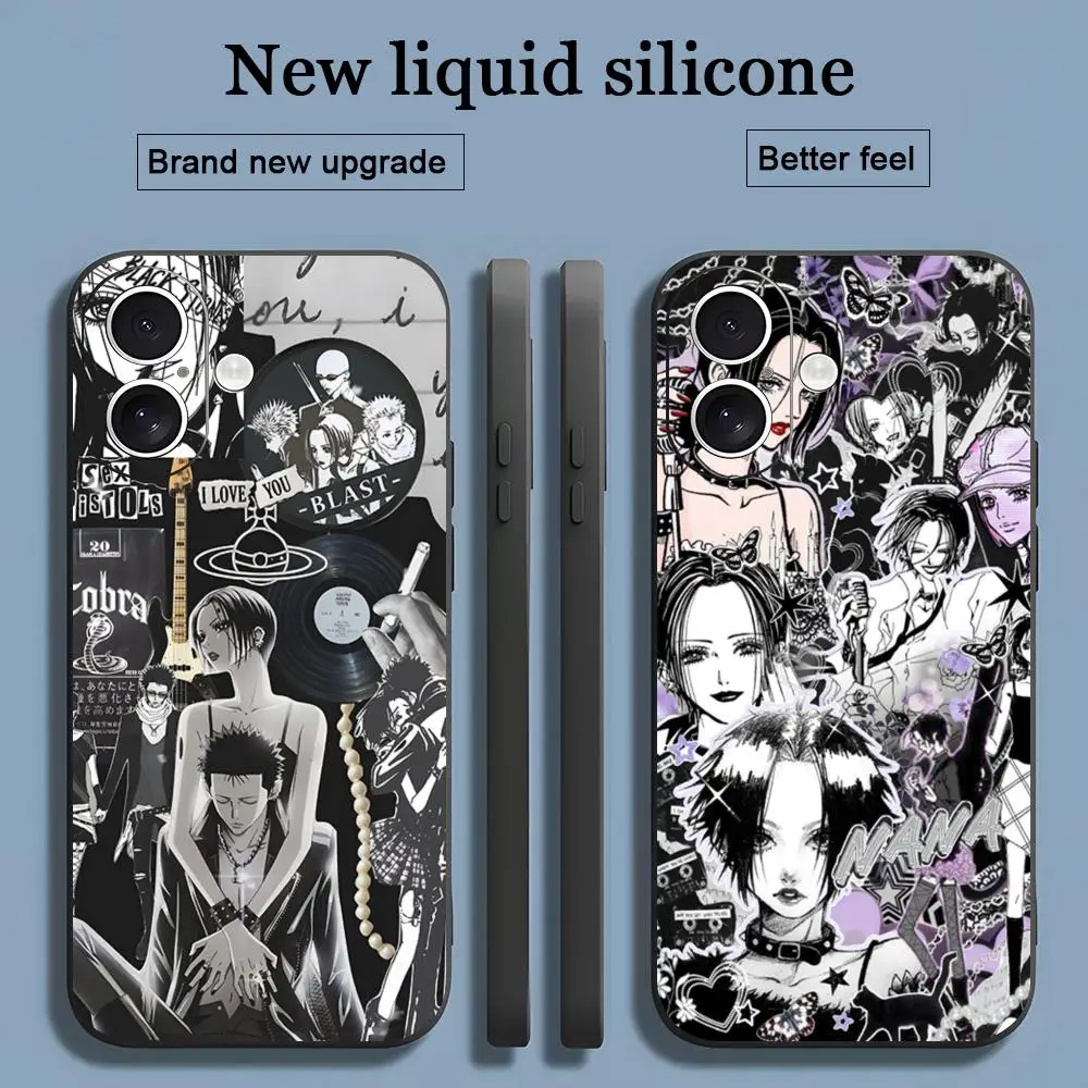 Popular Paradise Kiss comics Phone Case For iPhone 16 15 14 13 12 11 X XR XS 8 Plus Mini Pro Max Soft black Shockproof Cover