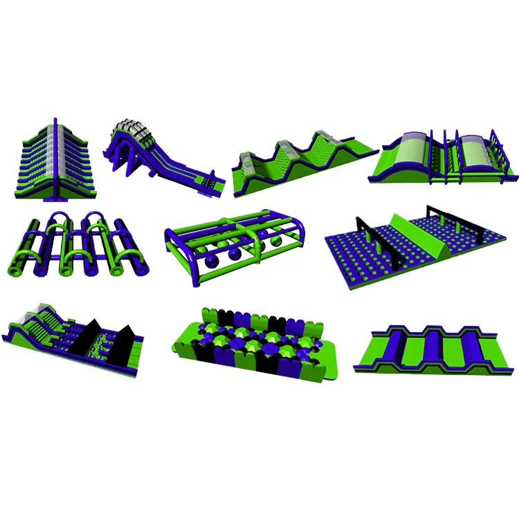 Outdoor 5K Adult Cheap Custom Inflatable Run Races Sport Games Crazy Challenge Inflatable Obstacle Course for Adult Bouncy House