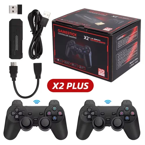 X2 Plus 256G 128G 64G GD10 Pro 4K reproductor de juegos 3D HD consola de videojuegos Retro controlador inalámbrico TV 50 emulador para regalos de niños
