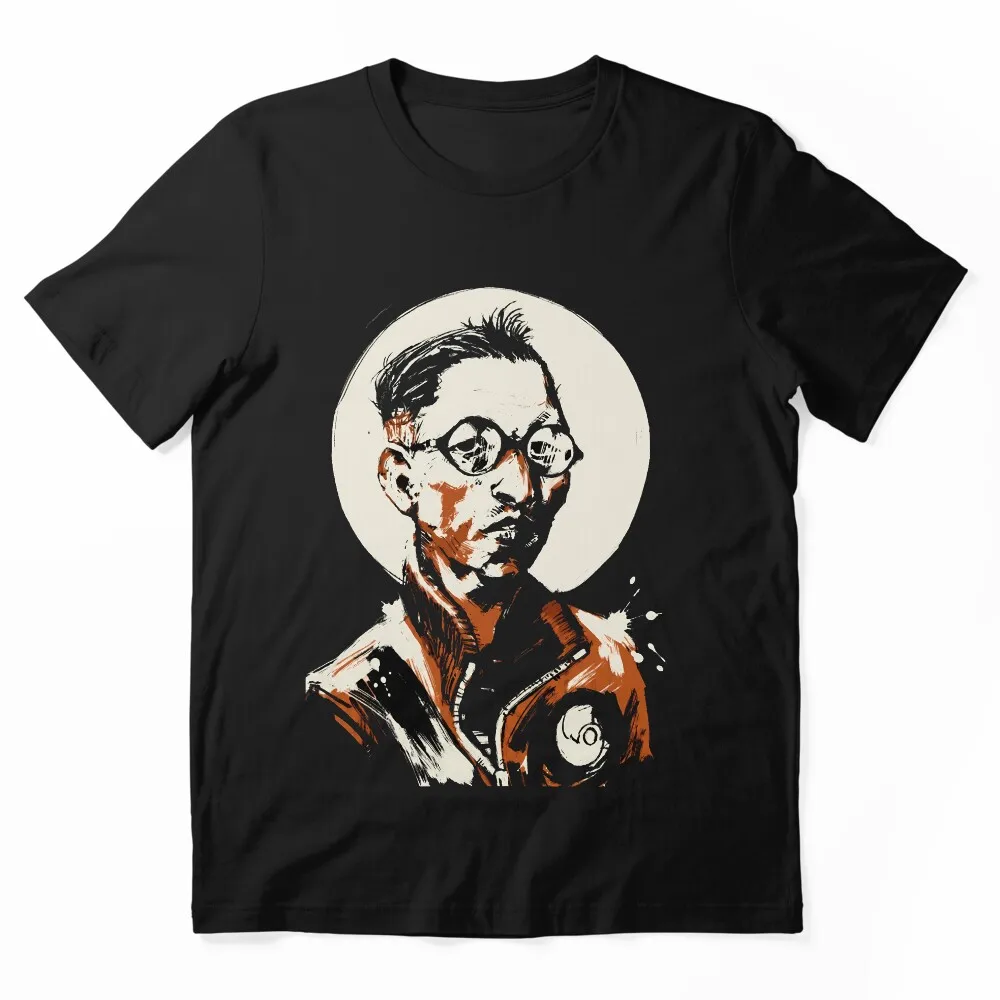 Disco Elysium Unisex T-Shirt Harry Dubois,Kim Kitsuragi Psyche Skill Fan Art Graphic Tee, Short sleeve Tops Gift for RPG Gamers