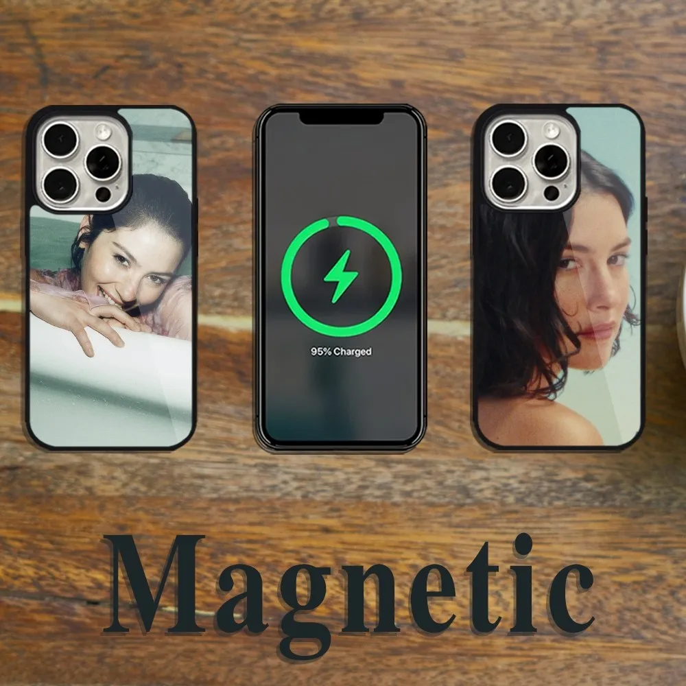 G-Gracie Singer A-Abrams Phone Case Magsafe Magnetic For iPhone 11 12 13 14 15 Pro Max Plus Wireless Charging