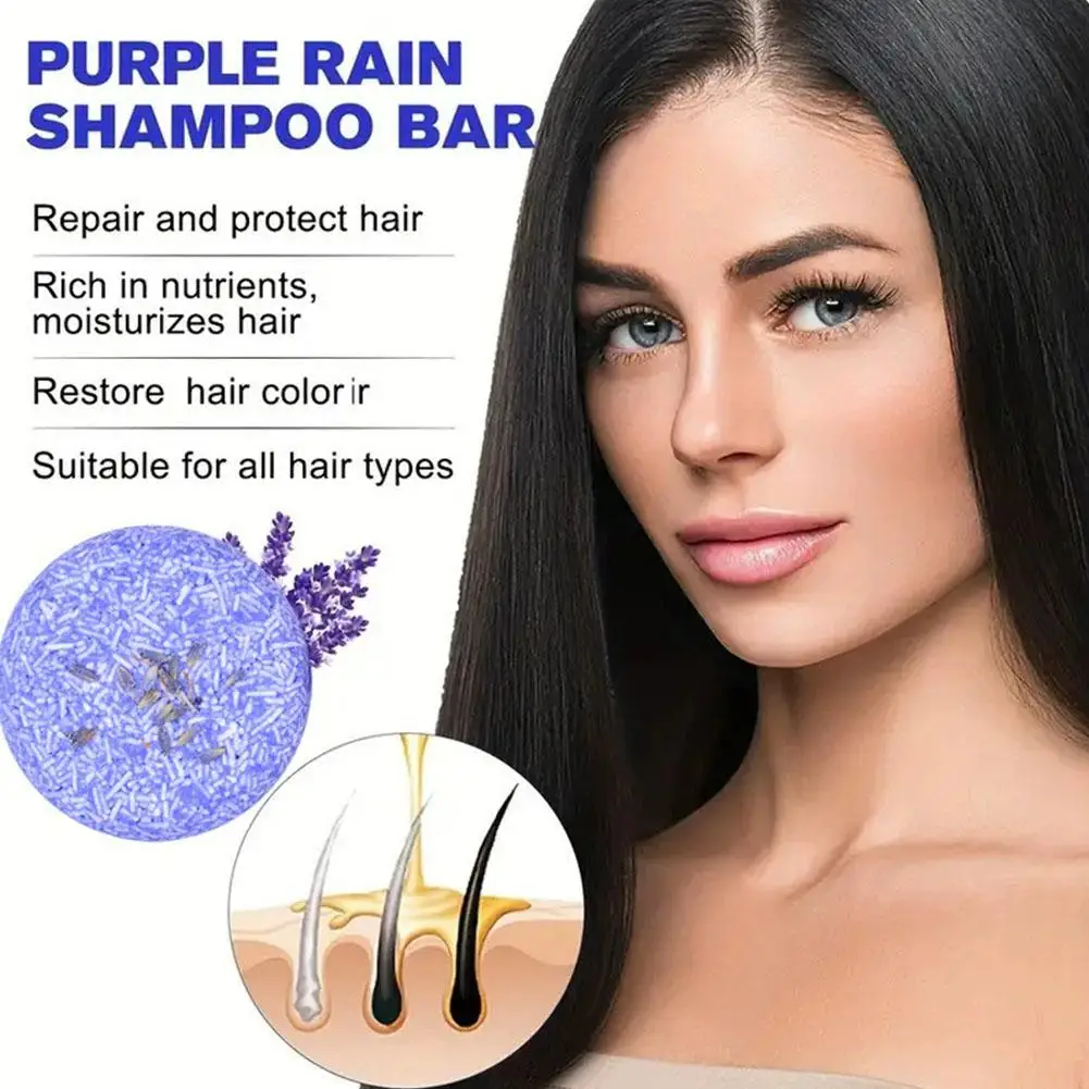 Natural Lavender Solid Shampoo & Conditioner Bar Hair Repair Shampoo Soap Strong Roots Soap Hair Bar Hair Care