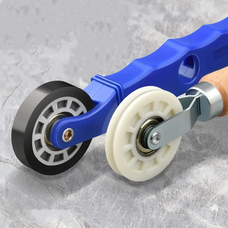 1Pc Window Screen Hand Installation Repair Roller Rubber Mesh Wheel Window Install Tool Strip Light Double-Head Pressure Pulley view 4