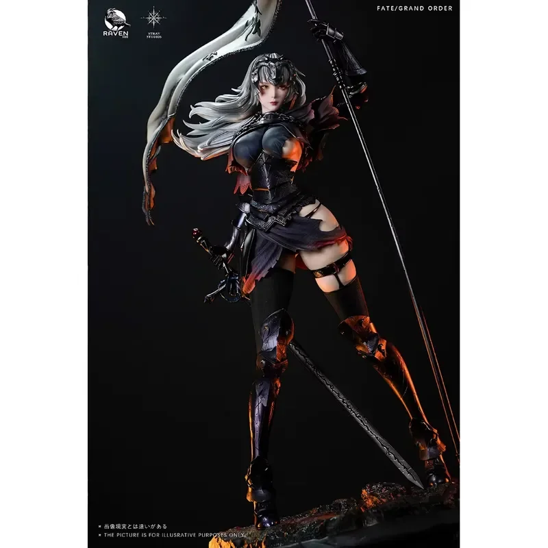for Fate Grand Order Ruler Saint Black Joan Battle Damaged Figure Statue Model Toy