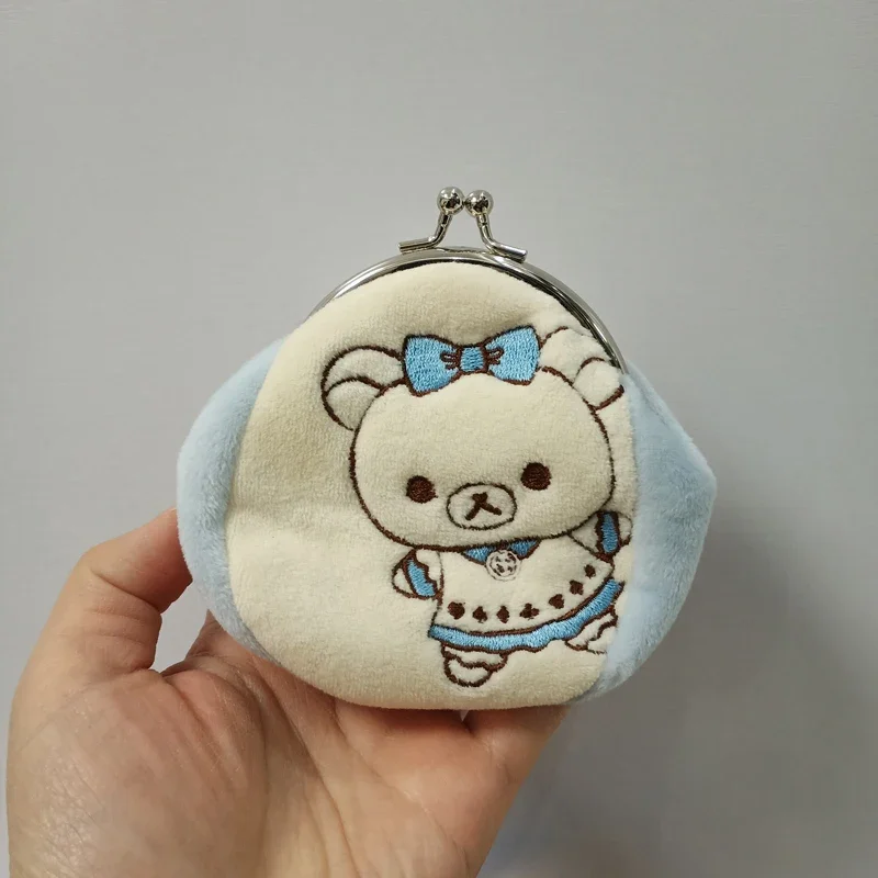 Anime Sumikko Gurashi Rilakkuma Plush Coin Purse Cute Kawaii Wallets Women Mini Small Money Bag Ladies Clasp Lock Coin Pouch