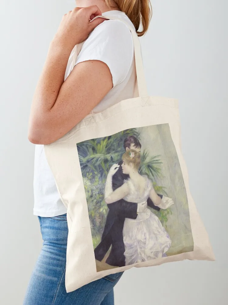 

Auguste Renoir - Dance In The City Tote Bag university shopper bag Women's beach bags Canvas bag tote woman