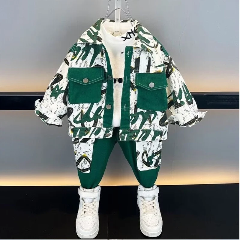 New Spring Autumn Fashion Baby ClothesSets  For Boys Children Boys Jacket Pants 2Pcs/Toddler Casual Clothing Kids Tracksuits