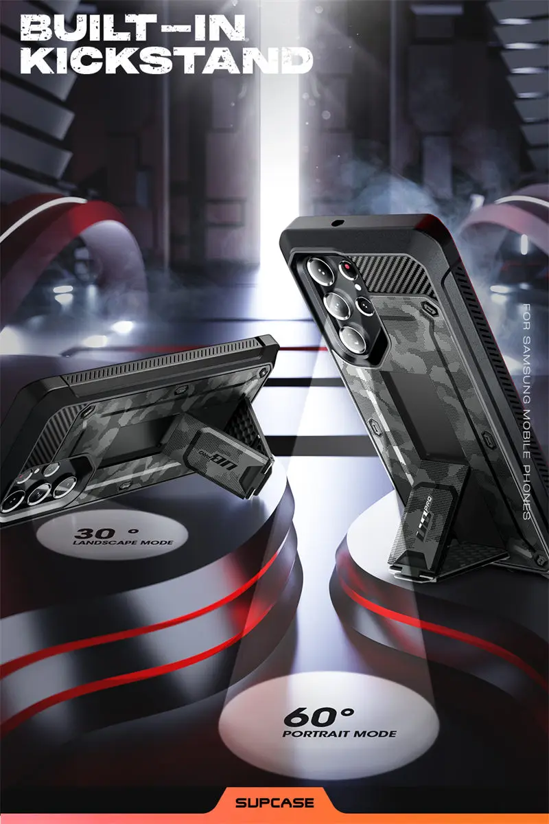 SUPCASE For Samsung Galaxy S22 Ultra Case (2022) 6.8 inch UB Pro Full-Body Holster Cover WITHOUT Built-in Screen Protector