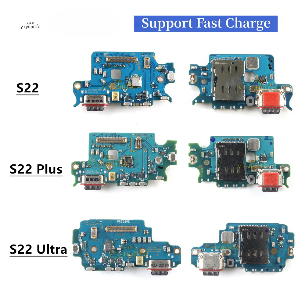 

USB Charging Board Port Dock Charger Connector Flex Cable For Samsung Galaxy S22 Plus Ultra 5G S906B S908B S901B