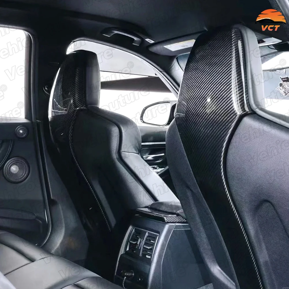 

Высококачественные накладки на спинки сидений из сухого карбона для BMW M3 M4 M2 F80 F82 F83