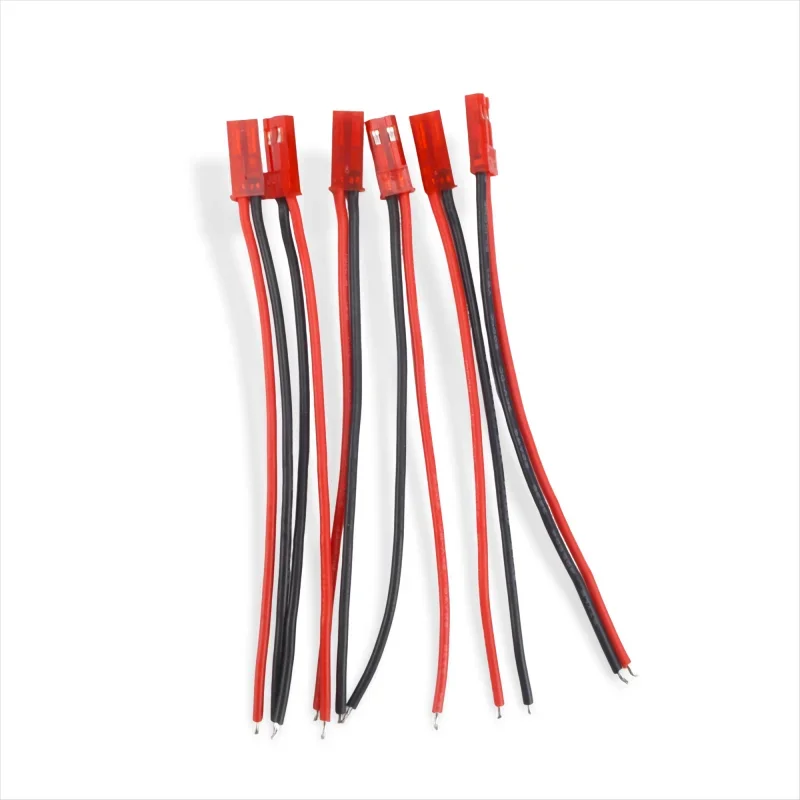 High-end22AWG JST Plug Connector SYP 2Pin Male Female Plug with 10cm Soft Silicone Cable Wire for LED Lamp Strip RC Toys Battery