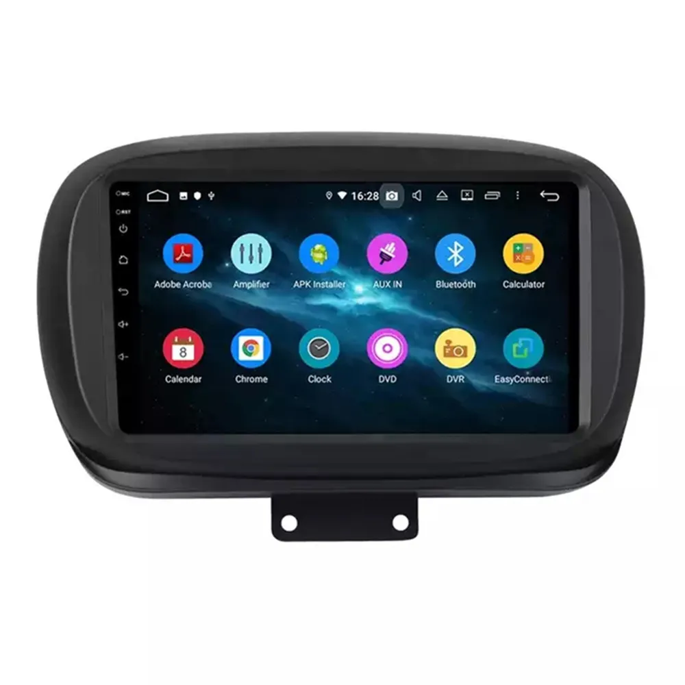 Radio de coche Android 14, 9 ", 8 núcleos, 8 + 256G, para FIAT 500X 2014-2019, pantalla táctil usada, soporte para coche, navegación Dsp Carplay IPS