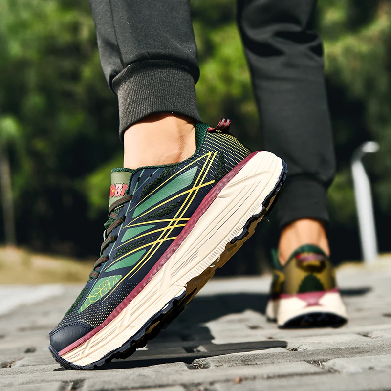 Hot Sale High Quality Men's Running Shoes Fashion Blue Platform Male Sneakers Outdoor Light Non-slip Casual Sports Shoes For Men