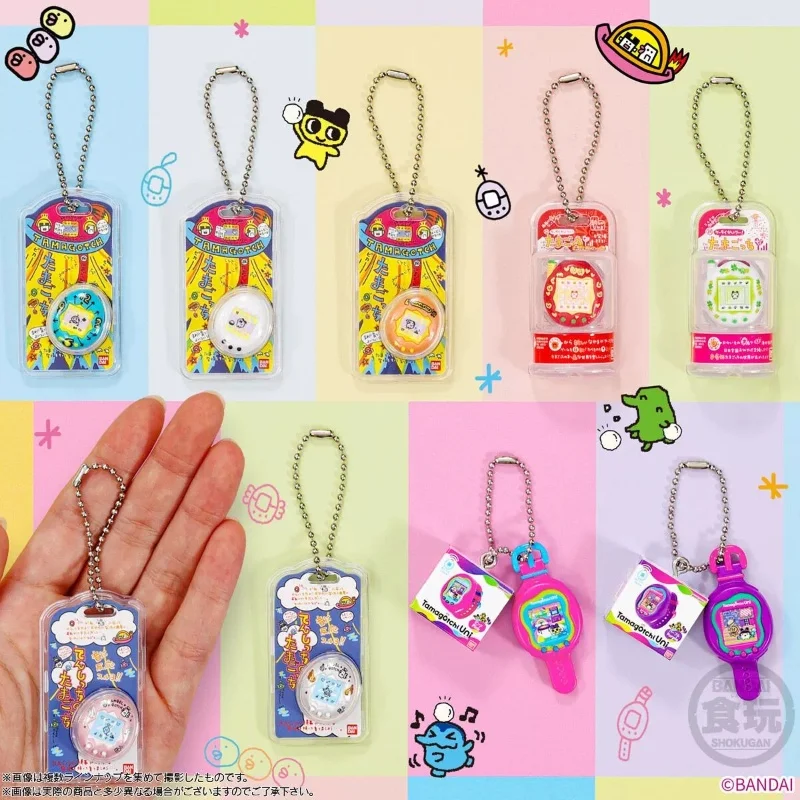 Bandai Tamagotchi Miniatur Blind Box Wave 01 Mainan Gantungan Kunci Permen Misteri Kawaii Dekorasi Tas Hadiah Kejutan Lucu