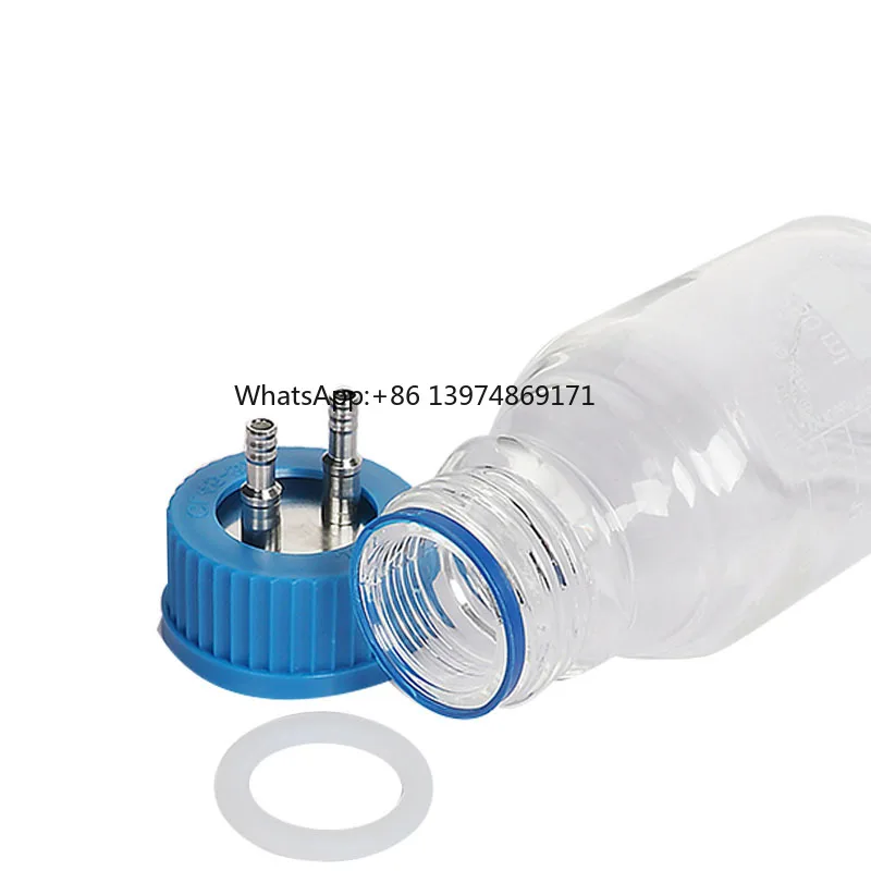 Xin Tester Refill Bottle Cap GL45 1-4Holes Stainless Steel Refill Bottle  Reagent  Open Top Media Bottle Screw Caps