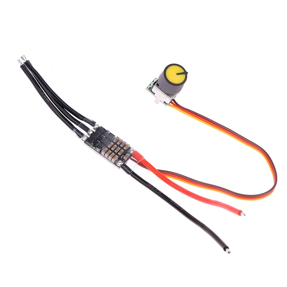 ABVO-Brushless Motor Driver DC Motor Drive Board Speed Controller Regulator With Potentiometer For Lipo 2-6S 30A