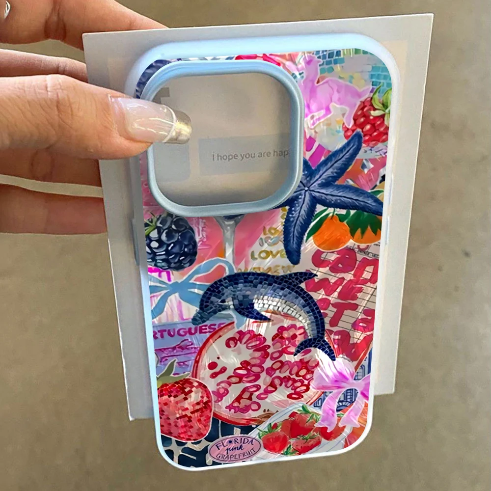 Für Xiaomi Redmi Note 10 14 13 12 Pro Plus 5G 11 Hüllen Retro Collage Dolphin INS Hülle für Redmi 12 13C 14C Stoßfeste Fallschutzhülle – Detail 3