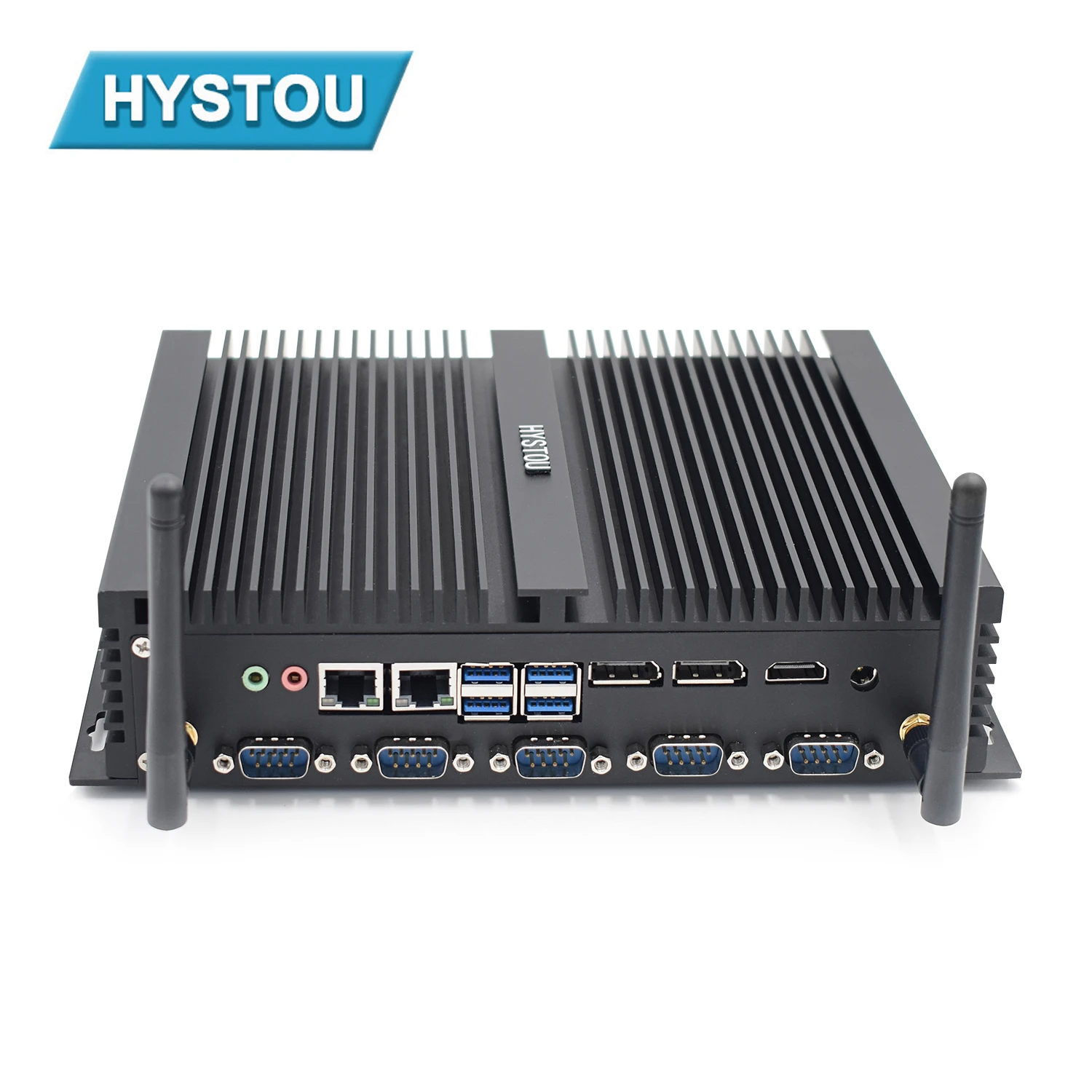 Wall-Mounted Fanless Industrial Computer with Core I5 8250U Mini Desktop System Unit In-Stock Industrial Chassis