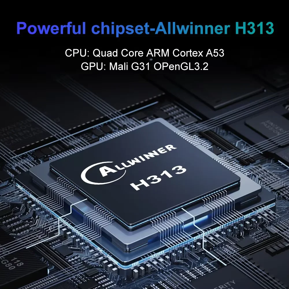 Mortal Q8 Android14 Smart TV Stick Allwinner H313 Google play tiktok DUAL 2.4 / 5G واي فاي BT5.0 4K Smart Electronic Set Top Stick